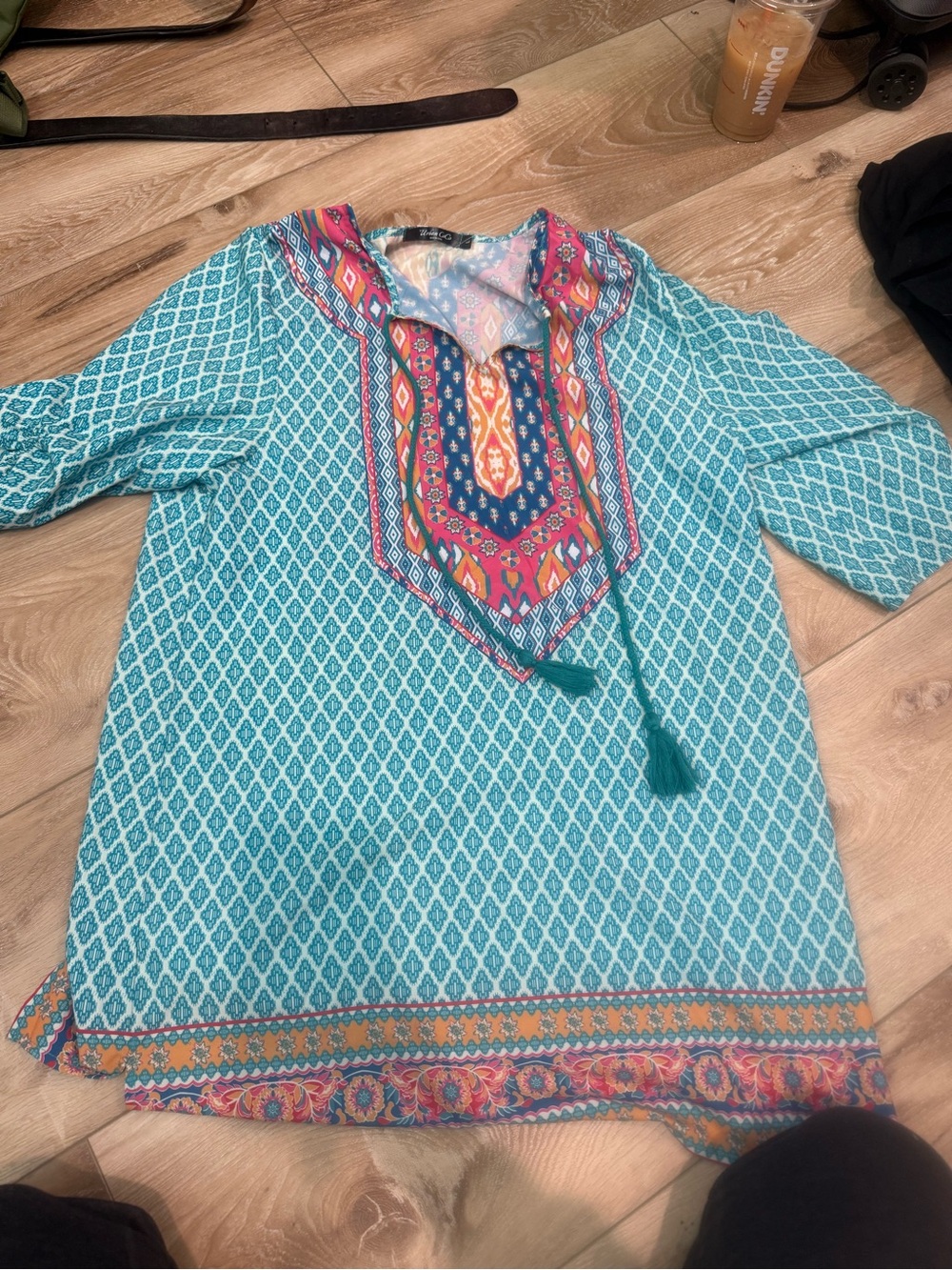 Urban CoCo Pastel Printed Tunic Top